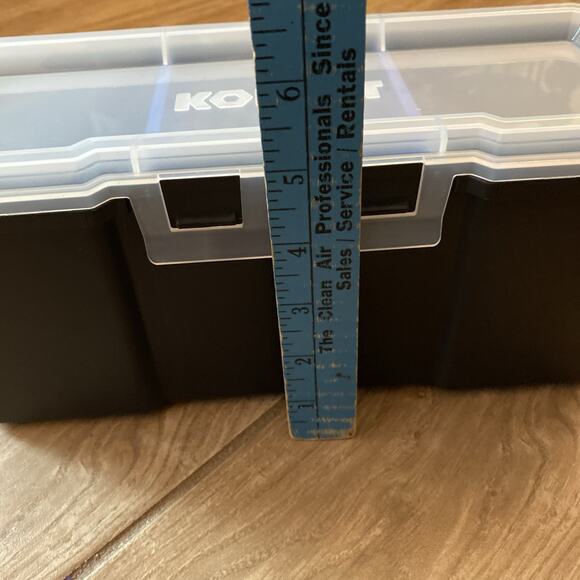 Kobalt Small Plastic 3 Compartment Tool Storage Bin Container - Picture 6 of 6